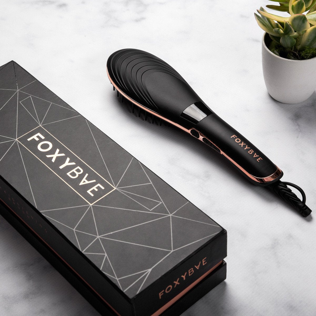 Straightening Brush - Rose Gold – foxy-bae-ajax-cart display picture 3