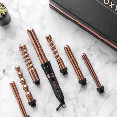 ROSE GOLD 7 in 1 CURLING WAND – foxy-bae-ajax-cart display picture 1
